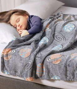 Kuscheldecke, Glow In The Dark Space, 150 X 200 Cm Von Pötter