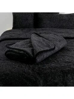 Native Wolldecke In Schwarz - (L)220 X (B)200 Cm -Heimtextilien native wolldecke in schwarz l 220 x b 200 cm 2