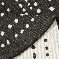 In- & Outdoor Wendeteppich Bali Schwarz Creme, Rund 7 In- & Outdoor Wendeteppich Bali Schwarz Creme, Rund -Heimtextilien northrugs in and outdoor wendeteppich bali schwarz creme rund 2