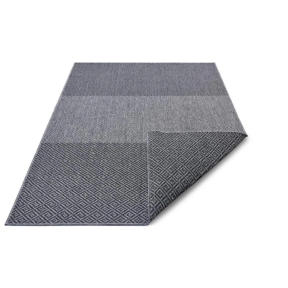 In- & Outdoor Wendeteppich Borneo Schwarz Silber 3 In- & Outdoor Wendeteppich Borneo Schwarz Silber – Bild 3