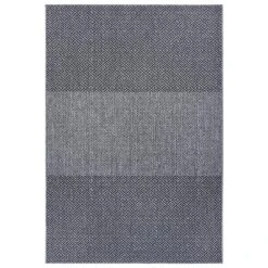 In- & Outdoor Wendeteppich Borneo Schwarz Silber