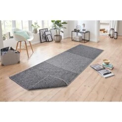 In- & Outdoor Wendeteppich Borneo Schwarz Silber 13 In- & Outdoor Wendeteppich Borneo Schwarz Silber -Heimtextilien northrugs in and outdoor wendeteppich borneo schwarz silber 5