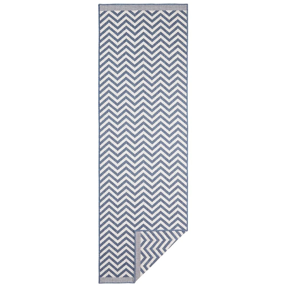 In- & Outdoor Wendeteppich Palma Blau Creme 5 In- & Outdoor Wendeteppich Palma Blau Creme – Bild 5