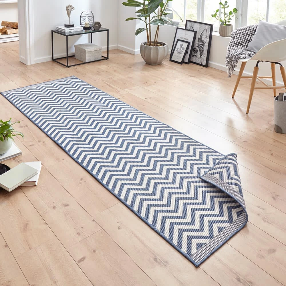 In- & Outdoor Wendeteppich Palma Blau Creme 7 In- & Outdoor Wendeteppich Palma Blau Creme – Bild 7