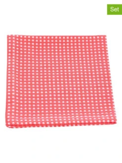 2er-Set: Geschirrtücher "Elli" In Koralle - (L)35 X (B)35 Cm