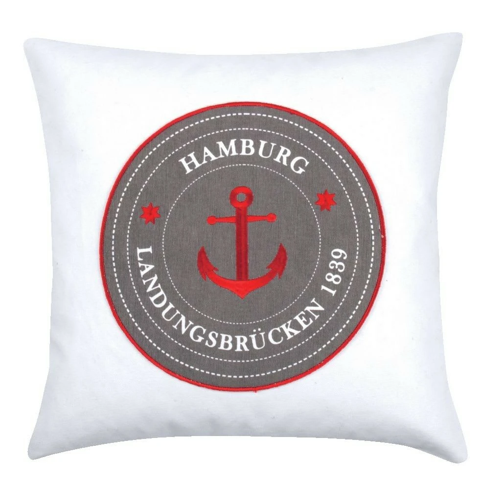 Kissen SEA Hamburg Landungsbrücken Grau 1 Kissen SEA Hamburg Landungsbrücken Grau