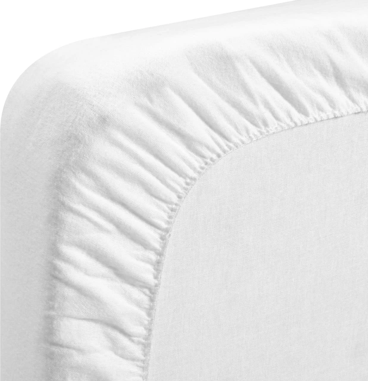 Playshoes Molton-Spannbettlaken 60x120 Cm In Weiß 2 Playshoes Molton-Spannbettlaken 60x120 Cm In Weiß – Bild 2