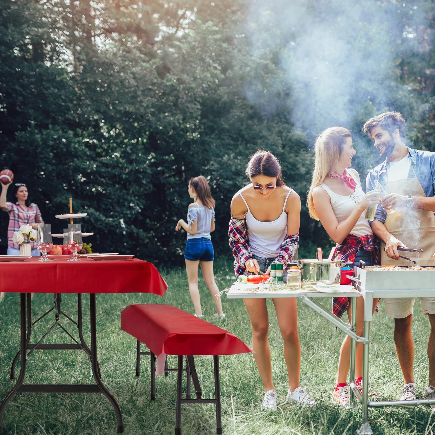 12x Bierzeltgarnitur Auflage In Rot 2 12x Bierzeltgarnitur Auflage In Rot – Bild 2