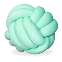 1x Knotenkissen In Mint - Ø 25 Cm 15 1x Knotenkissen In Mint - Ø 25 Cm -Heimtextilien relaxdays 1x knotenkissen in mint o 25 cm 7