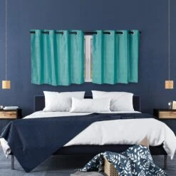 2 X Vorhang "Muster" In Grün - (B)135 X (H)245 Cm -Heimtextilien relaxdays 2 x vorhang muster in grun b 135 x h 245 cm 4