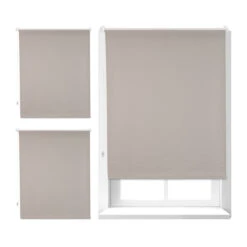 3x Thermorollo In Braun - (B)90 X (H)160 Cm