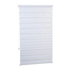 4x Doppelrollo In Weiß - (B)81 X (H)156 Cm 9 4x Doppelrollo In Weiß - (B)81 X (H)156 Cm -Heimtextilien relaxdays 4x doppelrollo in weiss b 81 x h 156 cm 2