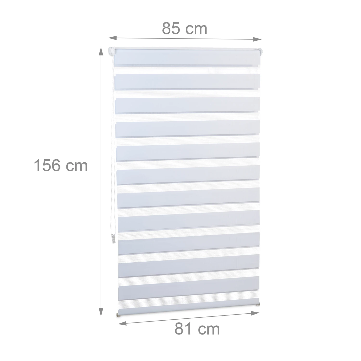 4x Doppelrollo In Weiß - (B)81 X (H)156 Cm 4 4x Doppelrollo In Weiß - (B)81 X (H)156 Cm – Bild 4