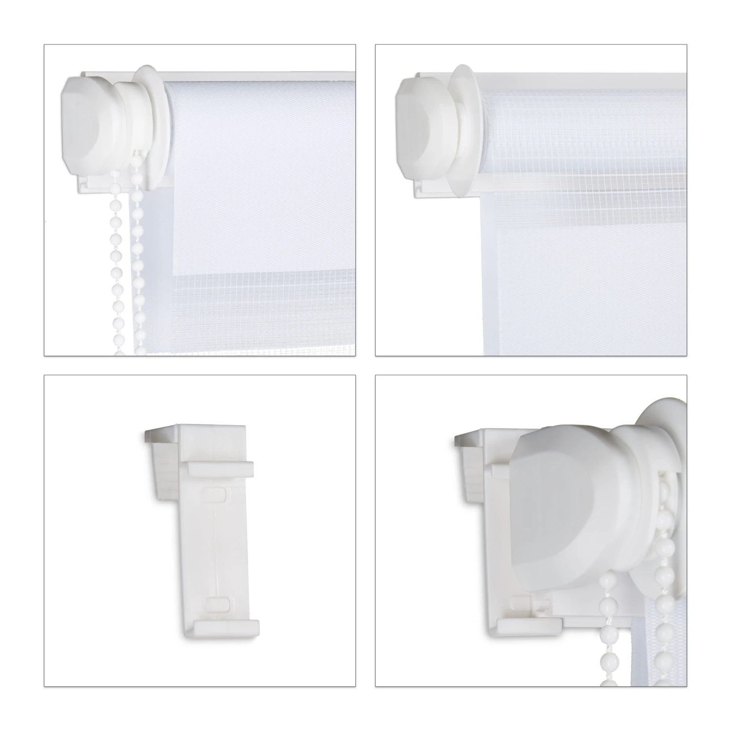 4x Doppelrollo In Weiß - (B)81 X (H)156 Cm 6 4x Doppelrollo In Weiß - (B)81 X (H)156 Cm – Bild 6