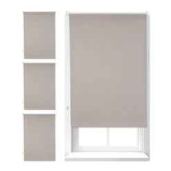 4x Thermorollo In Braun - (B)70 X (H)160 Cm