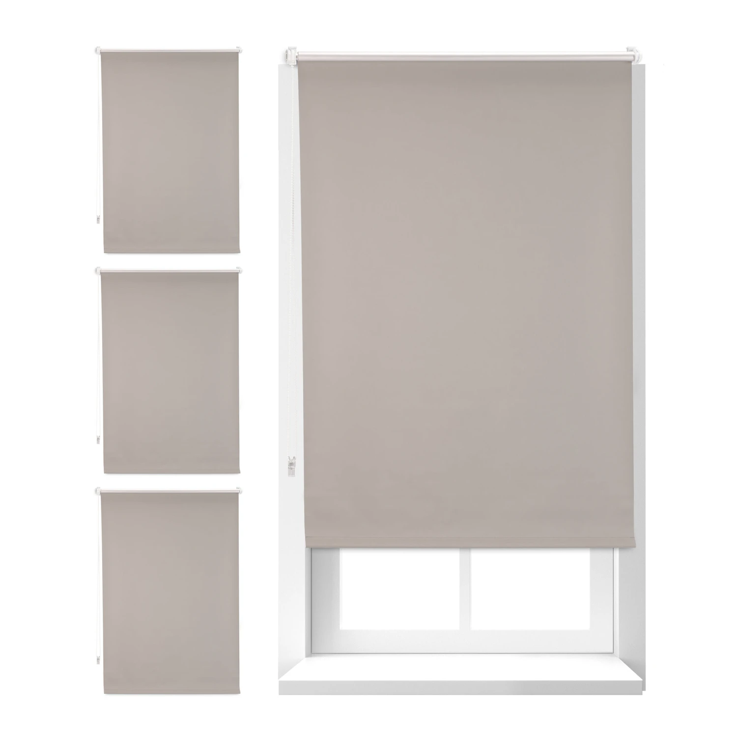 4x Thermorollo In Braun - (B)70 X (H)160 Cm 1 4x Thermorollo In Braun - (B)70 X (H)160 Cm