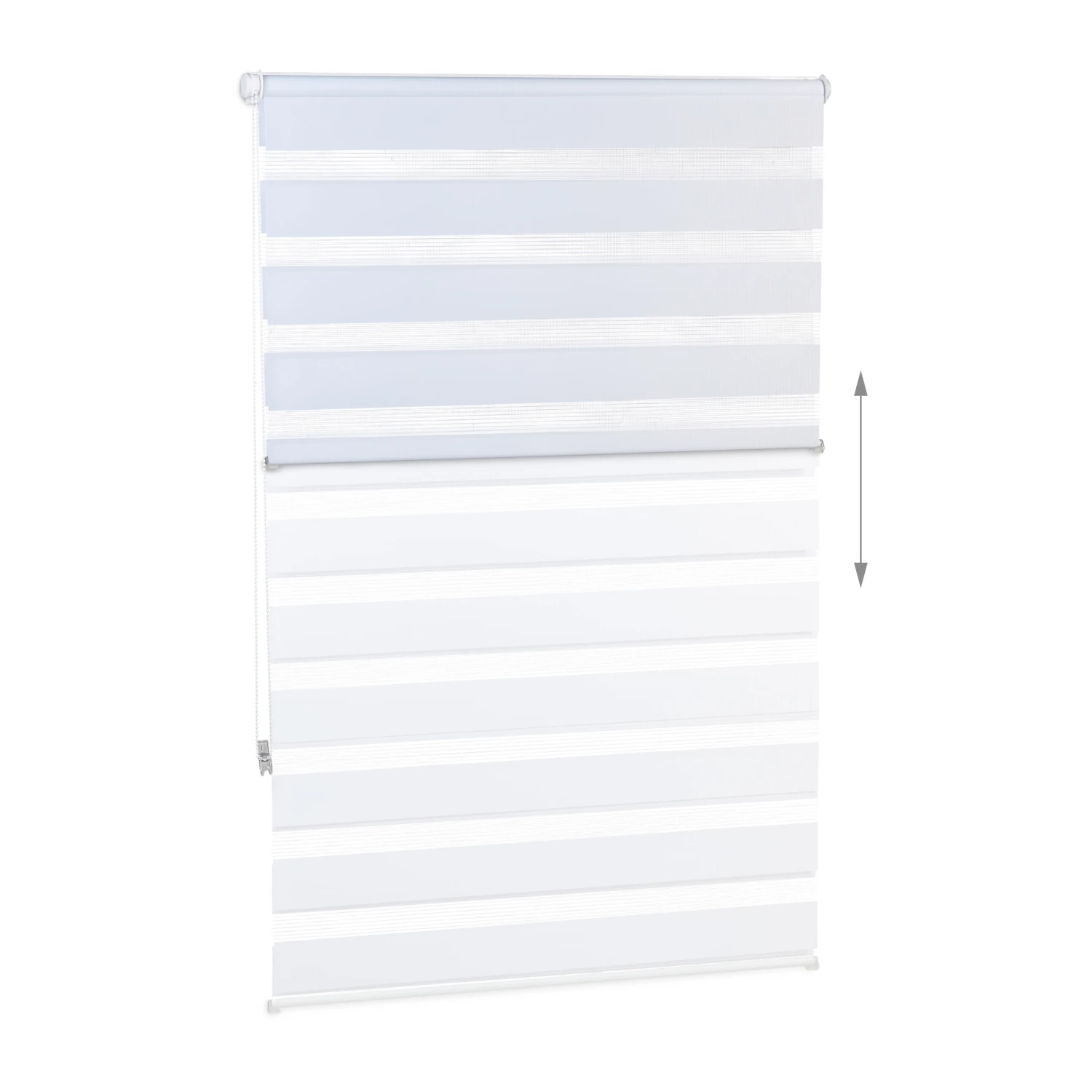 Doppelrollo Klemmfix In Weiß - (B)86 X (H)156cm 4 Doppelrollo Klemmfix In Weiß - (B)86 X (H)156cm – Bild 4