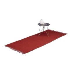 Flickenteppich In Rot - (B)80 X (T)200 Cm -Heimtextilien relaxdays flickenteppich in rot b 80 x t 200 cm 2
