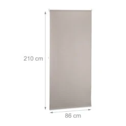 Thermorollo In Braun - (B)90 X (H)210 Cm -Heimtextilien relaxdays thermorollo in braun b 90 x h 210 cm 3