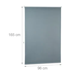 Verdunkelungsrollo In Grau - (B)100 X (H)165 Cm 10 Verdunkelungsrollo In Grau - (B)100 X (H)165 Cm -Heimtextilien relaxdays verdunkelungsrollo in grau b 100 x h 165 cm 3