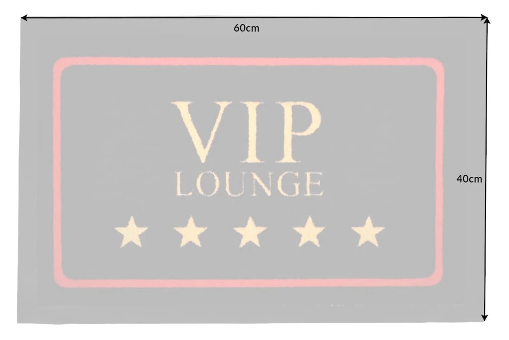 Fußmatte VIP In Schwarz - 60 X 1 X 40cm 2 Fußmatte VIP In Schwarz - 60 X 1 X 40cm – Bild 2