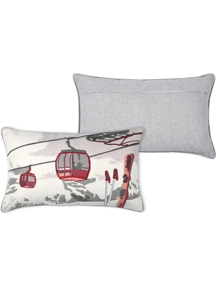 Kissen "Albertville" In Grau/ Creme - (L)50 X (B)30 Cm 2 Kissen "Albertville" In Grau/ Creme - (L)50 X (B)30 Cm – Bild 2