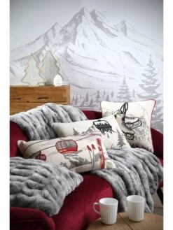 Kissen "Albertville" In Grau/ Creme - (L)50 X (B)30 Cm 8 Kissen "Albertville" In Grau/ Creme - (L)50 X (B)30 Cm -Heimtextilien stof france kissen albertville in grau creme l 50 x b 30 cm 3