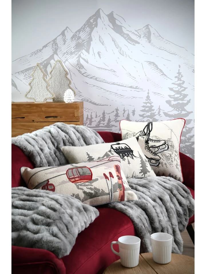 Kissen "Albertville" In Grau/ Creme - (L)50 X (B)30 Cm 4 Kissen "Albertville" In Grau/ Creme - (L)50 X (B)30 Cm – Bild 4