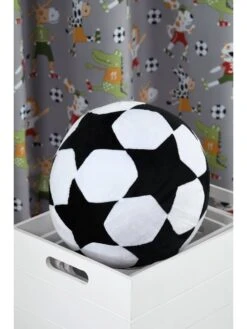 Kissen "Maracana" In Weiß/ Schwarz 7 Kissen "Maracana" In Weiß/ Schwarz -Heimtextilien stof france kissen maracana in weiss schwarz 3