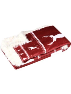 Plaid "Colomban" In Rot - (L)150 X (B)130 Cm