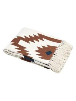 Plaid "Magdalena" In Weiß/ Hellbraun - (L)150 X (B)130 Cm -Heimtextilien stof france plaid magdalena in weiss hellbraun l 150 x b 130 cm 2