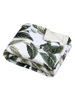 Plaid "Topiary" In Weiß/ Grün - (L)160 X (B)130 Cm -Heimtextilien stof france plaid topiary in weiss grun l 160 x b 130 cm 2