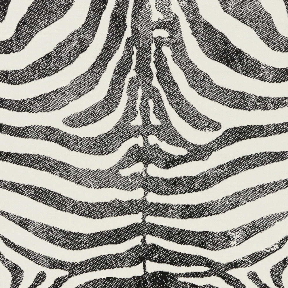 Kurzflor Teppich Zebra Schwarz/creme 5 Kurzflor Teppich Zebra Schwarz/creme – Bild 5