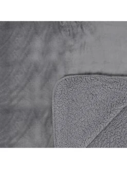 Flanell-Plaid In Grau - (L)200 X (B)140 Cm -Heimtextilien the home deco factory flanell plaid in grau l 200 x b 140 cm 2