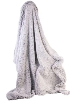 Plaid In Grau - (L)150 X (B)120 Cm -Heimtextilien the home deco factory plaid in grau l 150 x b 120 cm 3