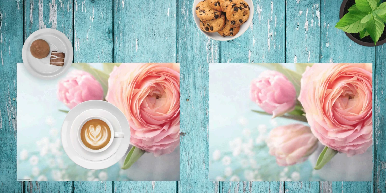 Tischsets I Platzsets "Rosa Rosen" (L)32 X (B)44 2 Tischsets I Platzsets "Rosa Rosen" (L)32 X (B)44 – Bild 2