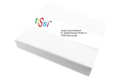 TiSsi Spannbettlaken Weiß 90x40 Cm