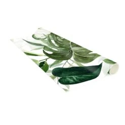 Vinyl-Teppich - Aquarell Tropisches Arrangement Mit Monstera In Grün -Heimtextilien wallart vinyl teppich aquarell tropisches arrangement mit monstera in grun 5