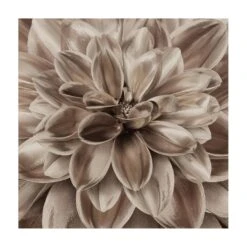 Vinyl-Teppich - Bronzener Dahlientraum In Braun