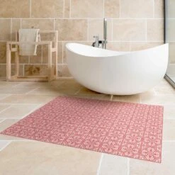 Vinyl-Teppich - Fliesenmuster Faro Rot In Rot 11 Vinyl-Teppich - Fliesenmuster Faro Rot In Rot -Heimtextilien wallart vinyl teppich fliesenmuster faro rot in rot 4