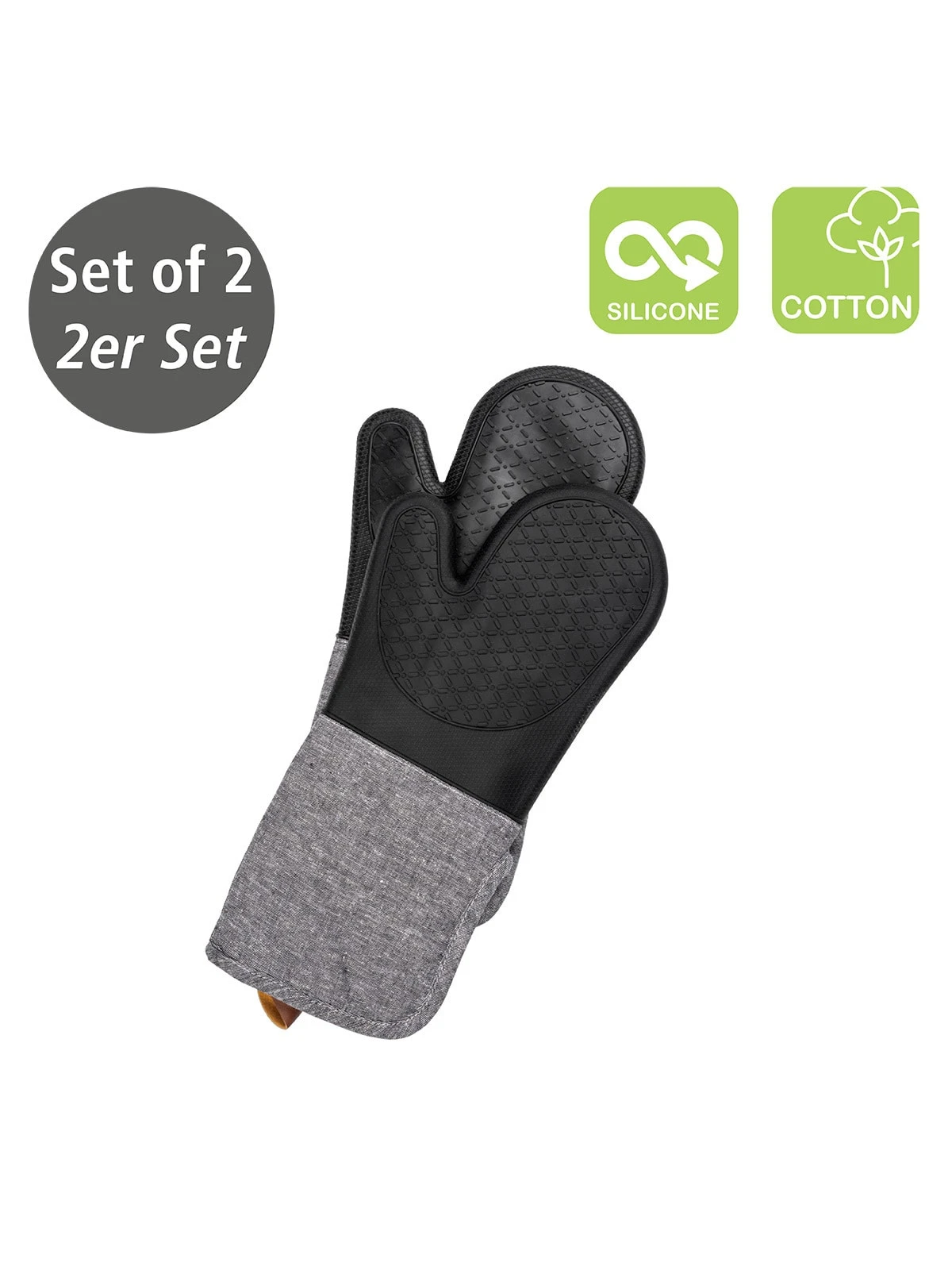 Wenko Topfhandschuhe Silikon Ada Schwarz, 2er In Grau 19 Wenko Topfhandschuhe Silikon Ada Schwarz, 2er In Grau – Bild 19