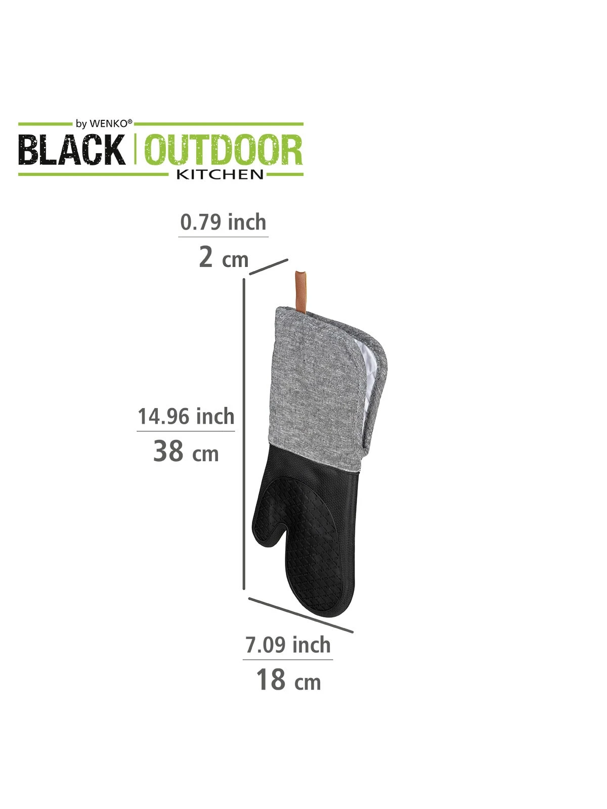 Wenko Topfhandschuhe Silikon Ada Schwarz, 2er In Grau 4 Wenko Topfhandschuhe Silikon Ada Schwarz, 2er In Grau – Bild 4