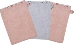 Waschhandschuh 3er Set, Lamas Rosa, 15 X 21 Cm